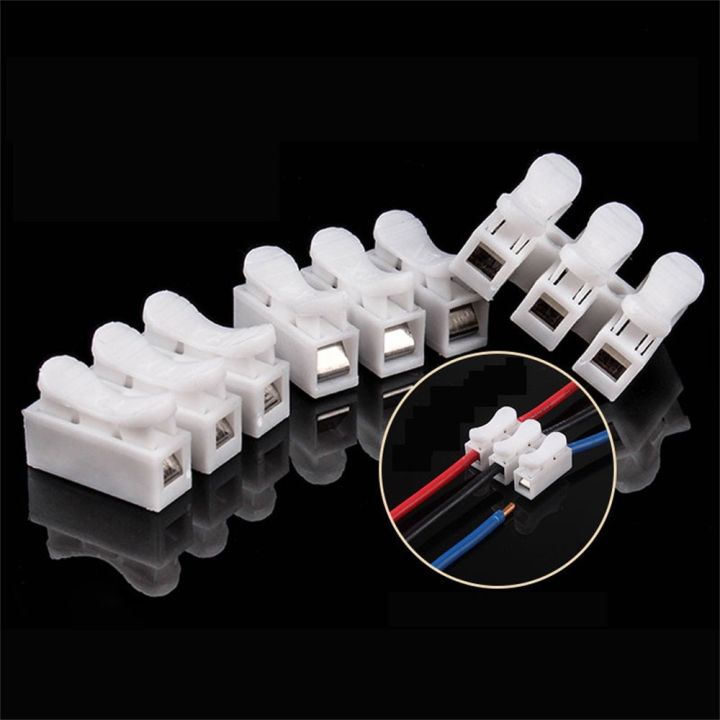 50pcs-splice-ch-2-wire-ch-3-spring-wire-connectors-cable-clamp-block