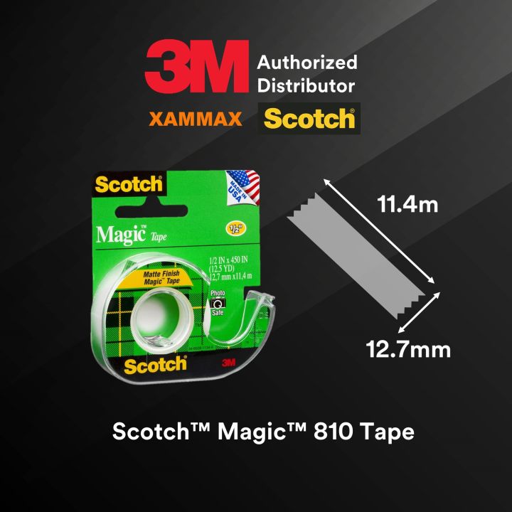 3M Scotch - 12.7mm X 11.4m (12 Yard) 810 Invisible Magic Tape