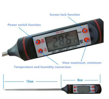 PITBULL Digital Meat Thermometer Cooking Food Kitchen BBQ Probe Water Milk  Oil Liquid Oven Digital Temperaure Sensor Meter Thermocouple