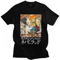 Manga Yakusoku No Neverland Men Tshirt Cotton The Promised Neverland Emma Norman Ray Tee Shirt Short Sleeve Anime T shirt Merch XS-6XL