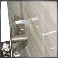 5-piece Door Handle Stopper Transparent PVC Door Handle Buffer Wall Protection Shock Absorber Suitable for Office Bedroom Decorative Door Stops