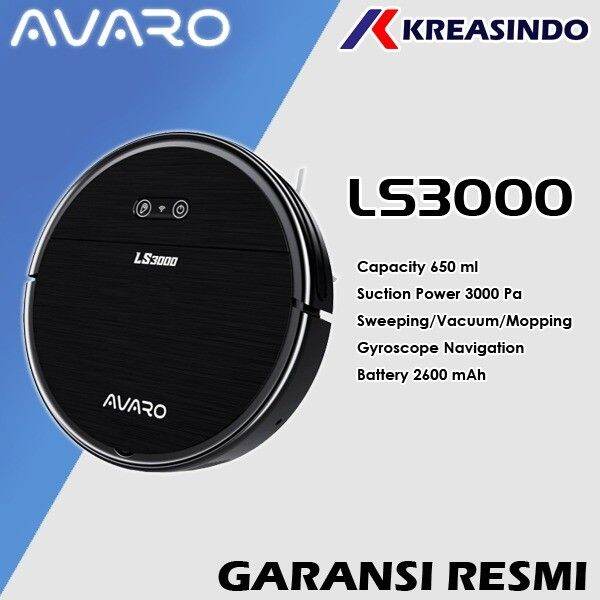 AVARO LS3000 Robot Robotic Vacuum Cleaner Vacum Cleaner Resmi Lazada