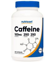 คาเฟอีน Nutricost Caffeine Pills 100mg Per Serving, 250 Capsules