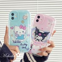 Mrhaha เคสกันกระแทกสบู่แฟชั่นสำหรับ Vivo Y36 V27e Y20 Y21 Y16 Y19 Y02s Y17 Y22 Y35 Y50 Y30 Y51 Y95 Y02 Y33s Y15s V25 Y21s Y11คุณภาพสูงการ์ตูนน่ารัก Hello Kitty และ Kuromi เคสฝาครอบป้องกันซิลิโคนโทรศัพท์สาวสวย