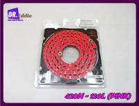 #โซ่สีชมพู "ตราพระอาทิตย์" // Drive Chain JOMTHAI 420N 120L PINK Set