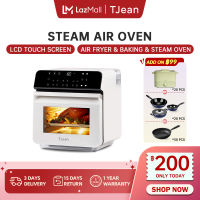 TJean เตาอบไอน้ำ หม้อทอดไร้น้ำมัน เตาปิ้งย่างไฟฟ้า 10.5ลิตร เตาอบ 3 in 1 Steam Bake Oven