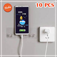 KUDOSTH  (10 ชิ้น) T-PLUG-HOLDER ที่แขวนหัวปลั๊ก ที่จัดระเบียบหัวปลั๊กไฟ กาวนาโน ลอกออกได้ ไม่ต้องเจาะ