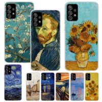 Van Gogh เคสนิ่มพิมพ์ลายการวาดภาพสีน้ำมัน,เคสนิ่มสำหรับ Samsung Galaxy A53 A52 A13 A12 A33 A32เคสโทรศัพท์ A23 A22 A03 A02S A04 A7 A73