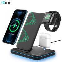 3 in 1 15W Fast Wireless Charger Stand Dock Station For SE 6 5 4 3 2 pro 13 12 11 Pro XS Max XR X 8