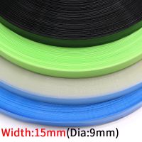 5M Width 15mm PVC Heat Shrink Tube Dia 9mm Lithium Battery Insulated Film Wrap Protection Case Pack Wire Cable Sleeve Colorful