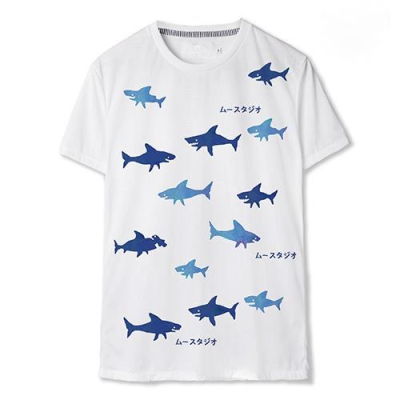 fish tshirt MUUNIQUE Graphic P. T-shirt เสื้อยืด รุ่น GPT-276 👕🛒