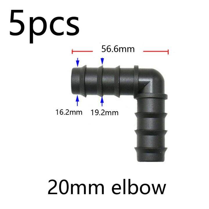 garden-irrigation-tubing-fitting-16-20-25mm-pe-tube-tee-elbow-equal-barb-connector-end-plug-reducer-tee-micro-drip-adapter