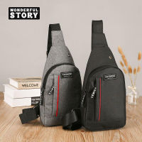 【พร้อมส่ง】wonderful story  กระเป๋าคาดอก ใช้ได้ทั้งชายและหญิง กระเป๋าแฟชั่น ฮอตฮิ