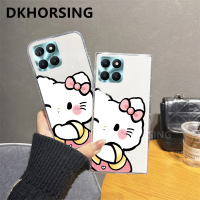 DKHORSING เคสโทรศัพท์รูปการ์ตูนใหม่สำหรับเกียรติยศ X6A / HONOR 90 5G / HONOR 90 Lite/ HONOR 70 Lite/ HONOR X5 Plus น่ารัก KT ลายหมี KT เคสนิ่ม X6a ใสเคสโทรศัพท์มือถือเกียรติ X5Plus