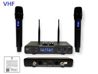 ไมค์ลอยคู่ ชุดรับ-ส่งไมค์โครโฟนไร้สาย Wireless Microphone VHFความถี่ใหม่ กสทช รุ่น(A-668)