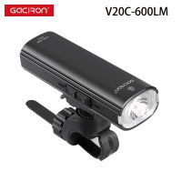 Gaciron 600 Lumens จักรยานด้านหน้าแสงกันน้ำคืนขี่จักรยานไฟฉายค่าใช้จ่าย USB MTB H Andlebar โคมไฟจักรยานถนนความปลอดภัยไฟฉาย