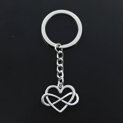 New Keychain 22x27mm Heart Infinity Love Forever Pendants DIY Men Car Key Chain Ring Holder Keyring Souvenir Jewelry Gift Key Chains