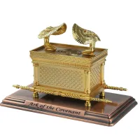 yizhuoliang The Ark of the covenant Replica รูปปั้นทองชุบด้วยหีบเนื้อหาอาโรน Rod