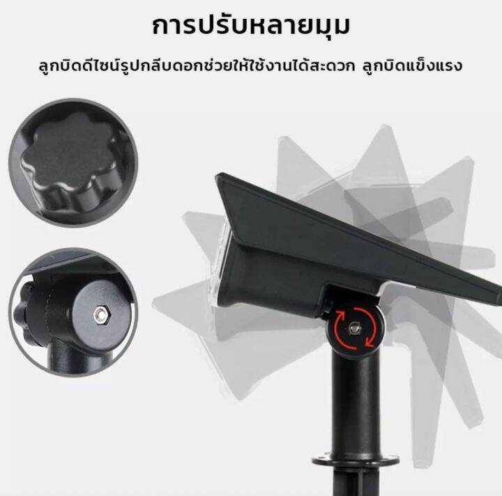 โคมไฟประดับสวนโซล่าเซลล์-led-solar-light-garden-ไฟเหลือง-ไฟขาว-ไฟ7สี-ไฟติดผนัง-สวน-warm-white-liht-ไฟปักสนามใช้ไฟทางเดิน