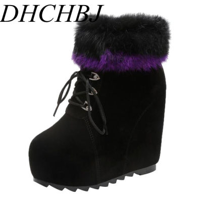 2019 new winter Women Snow boots Round Toe Plush Fur Winter Wram Shoes Simple Fashion Shoes High Quality Platform Boots