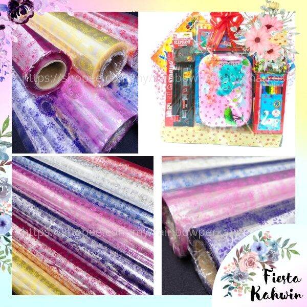 90X90CM OPP WRAPPING PAPER / HAMPER PAPER / OPP HAMPER GIFT WRAPPING