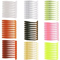 【hot】❈ 10pcs/lot T Tail Soft Bait Saturn Worm 0.7g 52mm Swimbaits Silicone Artificial Fishing Peche