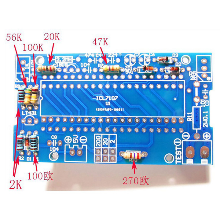 2x-voltmeter-diy-kit-parts-icl7107-meter-head-digital-voltmeter