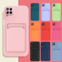 [มาแรง] เคสโทรศัพท์กระเป๋าใส่การ์ดสำหรับ Huawei P40 Lite E P30 Pro P50 Pro Nova 7 Se Y7P 2020 Nova 6 Se ปลอกซิลิโคนกระเป๋าสตางค์มีช่อง7i