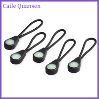 Caile 5/10pcs เรืองแสงในซิปมืดดึงเครื่องหมายที่เหมาะสมสำหรับเสื้อแจ็คเก็ตเต็นท์ซิป