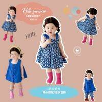 [COD] floral sling dress 1-3 years old summer girl baby Korean doll top flower anti-mosquito tide