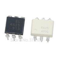 หัวต่อ El4n25ไฟฟ้าแบบจุ่ม4n25 10ชิ้น/ล็อตอุปกรณ์ต่อพ่วง Optocoupler Dip-6ใหม่