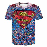 2023 NEWChildren S Superman เสื้อผ้า Superhero เสื้อยืดผู้ชายฤดูร้อนนักบินอวกาศ Breathable เสื้อผ้าเด็กชายและหญิง Cool แขนสั้นแฟชั่นการ์ตูน