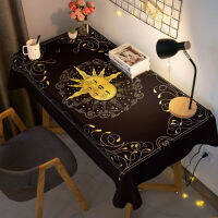 ผ้าปูโต๊ะ Constellation Moon Tarot โต๊ะกันน้ำโต๊ะกาแฟ Retro European Dirty Table Cloth
