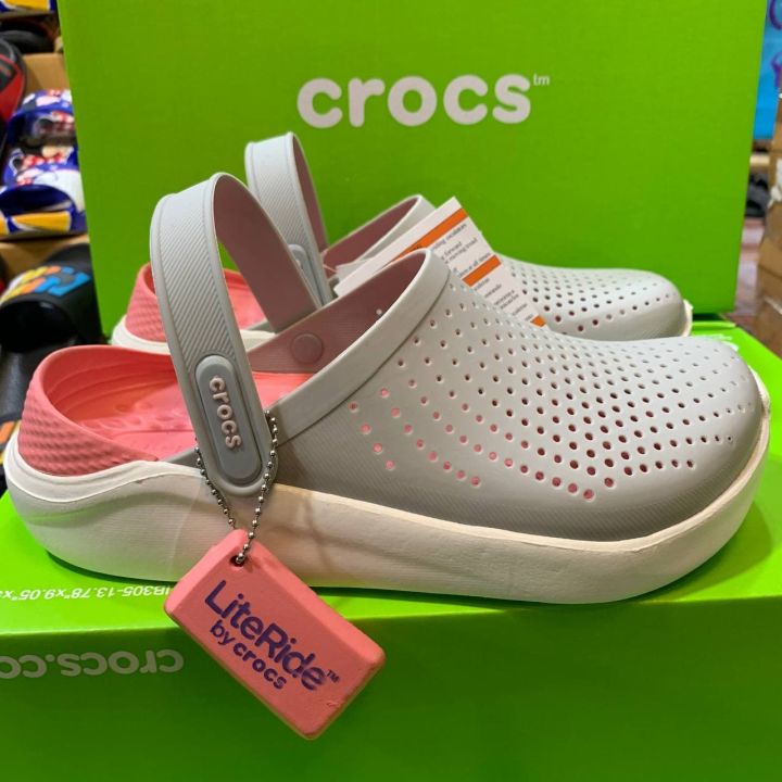 รองเท้าcrocs-literideมาใหม่-สวมใส่สบายเท้า-รองเท้าหัวโต-กดสั่งสินค้าก่อน15-00น-จัดส่งภายในสวันนั้นเลยครัล