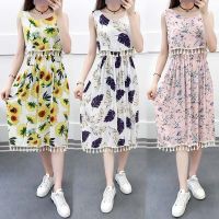 COD DSTGRTYTRUYUY Bohemian Floral Ethnic Cotton Sleeveless Beach Dress