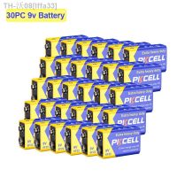 lffa33 30PC 6F22 9V Battery Carbon Zinc Leak-Proof 9V Batteries Equal to CR9V ER9V 6LR61 batteries for Smoke Detectors