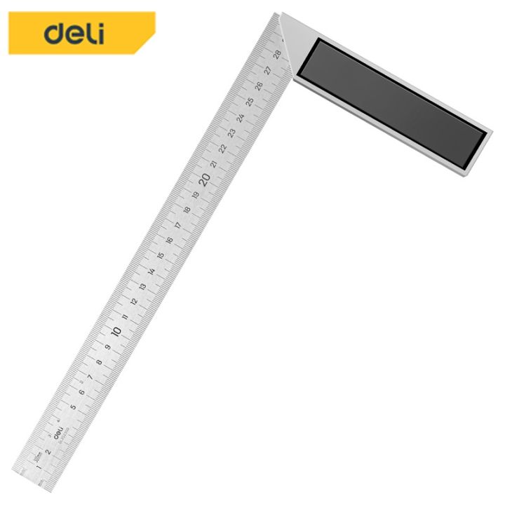 deli-ไม้บรรทัดโลหะ-ไม้บรรทัด-ฟุตเหล็ก-2-ขนาด-ไม้บรรทัดเหล็ก-ไม้บรรทัด-ไม้สามเหลี่ยม-ไม้วัดสเกล-ไม้บรรทัดฟุตเหล็ก-ruler
