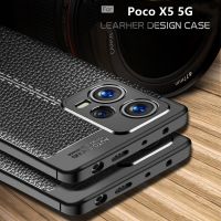 เคส Xiaomi Poco X5 5G,เคสสำหรับ Poco X5 5G เกราะกันกระแทกเคสกันกระแทกนิ่ม TPU หนัง Fundas Poco X 5 X5 Pro 5G