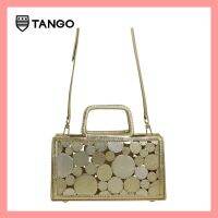 TANGO กระเป๋าหนังแท้ cut out รุ่น JUPITER ทรงแข็ง มีสายยาว evening clutch leather bag