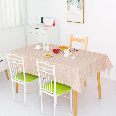 Nordic Style Pvc Tablecloth Rectangular Waterproof Oilproof Kitchen Dining Table Cover Mat Oilcloth Antifouling