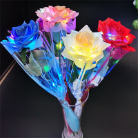 LED Rose Bouquet For Anniversary LED Flowers Glowing Roses String Lights Christmas Decoration Glowing Rose Artificial Rose With LED Lights