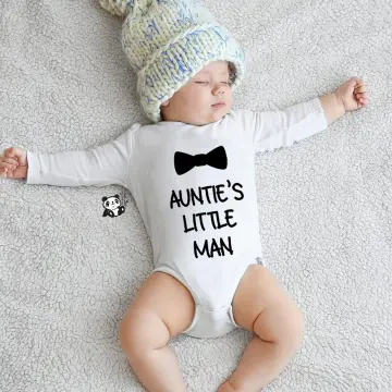 Auntie's little man store onesie