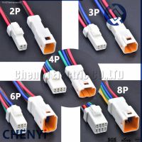 ❈■✕ JST 2 3 4 6 8 Pin JWPF-VSLE-S JWPF-VSLE-D Auto Waterproof Electronic Connector Wire Harness Butt Plug JST-02T 02R