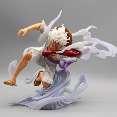 23cm One Piece Luffy Figures Sun God Monkey D Luffy Gear 5 Blow Air Ghost Island Action Anime Figures Gk Pvc Model Toys Gift