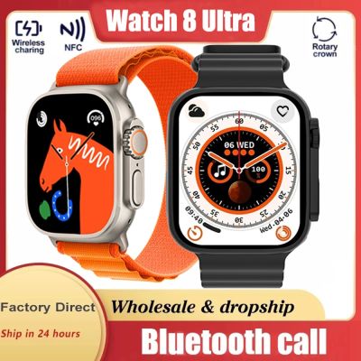 ZZOOI 2022 49mm Smartwatch Ultra Men Women Smart Watch Bluetooth Call Wireless Charging NFC Watches Ultra Series 8 for Apple Xiaomi