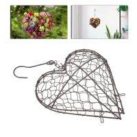 Hanging Planter Pot Frame Wire Succulent Wreath Iron Formwedding Holderflower Metal Heart Hanger Basket Wall Air Indoor Planters