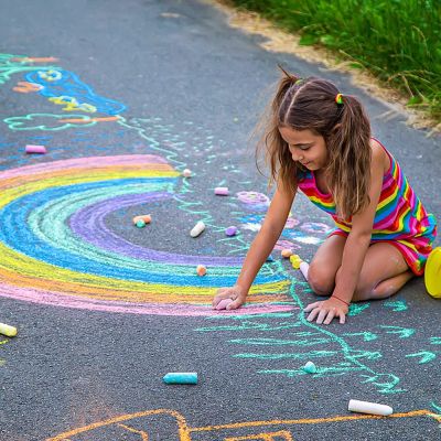 Export order 48 colors large bold chalk not easy to break outdoor painting toys teaching aids tools