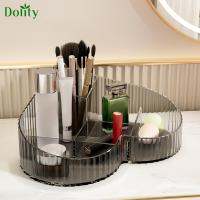 Dolity เคาน์เตอร์ที่จัดระเบียบเครื่องสำอางกล่องใส่เครื่องสำอางสำหรับห้องน้ำสำนักงานบ้าน