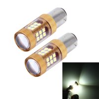 2ชิ้น1157/BAY15D 15W 1300LM 6500K 28 SMD-3030ไฟไฟเบรครถ LED ไฟเลี้ยว DC 12V