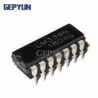 10ชิ้น DIP14 LM339N LM339แบบจุ่ม Gepyun Quad Supply ผลิตจากแหล่งจ่ายไฟแบบเดี่ยว